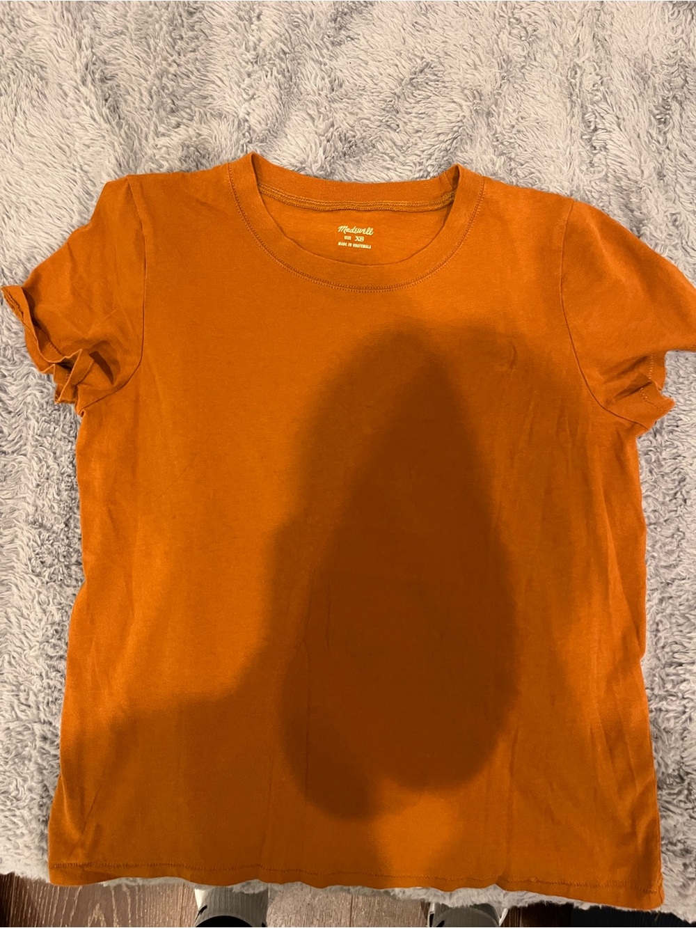 Madewell Kids Orange Cotton Crewneck Tee